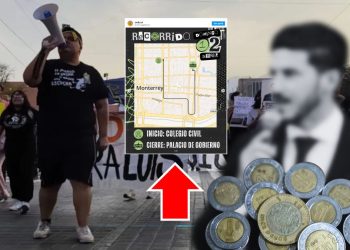 Marcha masiva contra el tarifazo de Samuel García