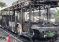 Incendio De Camión Urbano En Apodaca - La Sultana Informa