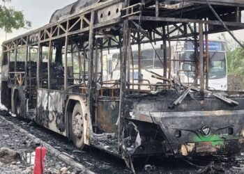 Incendio De Camión Urbano En Apodaca - La Sultana Informa