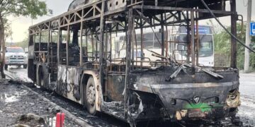 Incendio De Camión Urbano En Apodaca - La Sultana Informa